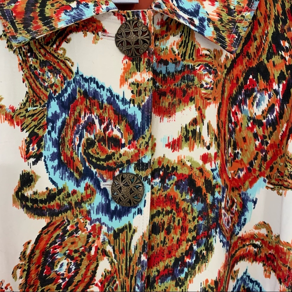 Chico’s Paisley Print Jacket - Picture 2 of 7